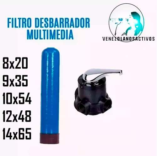 Filtro Desbarrador Multimedia Para Agua De 10 X 54