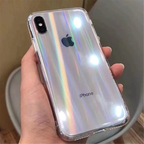 Forro Holographique iPhone 7 8 Plus + X Xr Xs Max Colores