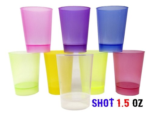Mini Vaso Shot Plastico Postre 1.5oz Paquete 50 Unidades