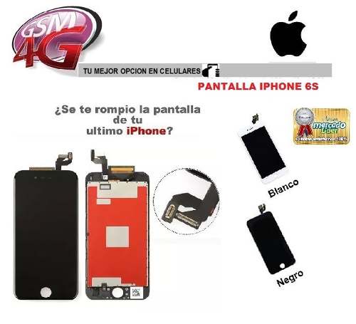 Pantalla iPhone 6s + (lcd + Mica Tactil) Tienda Fisica