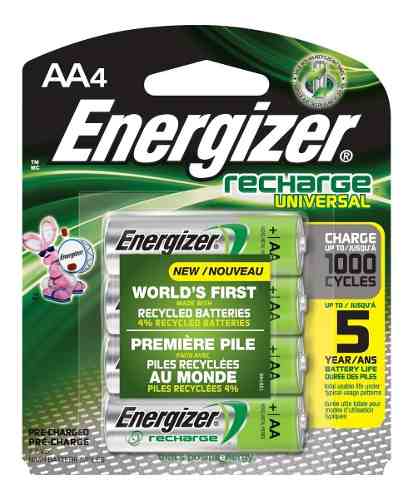Pilas Baterias Aa Energizer Recargables (blister De 4)