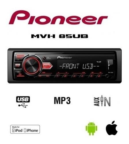 Radio Pioneer Usb / Aux/ Rca/ Sin Cd Mvh85ub Tienda 50vdrs