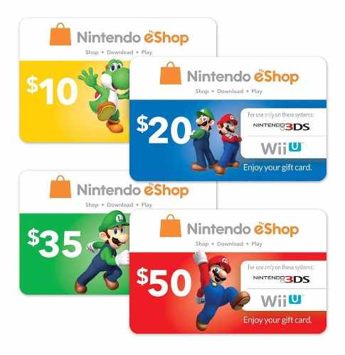 Store Eshop Nintendo Tarjeta 3ds Switch Codigo Digital Usa