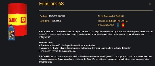 Tambor Frio Cark 68, Original