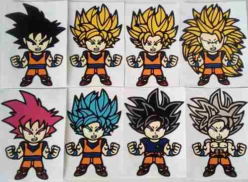 Calcomanias Dragon Ball Super Goku, Vegeta, Broly Fusiones