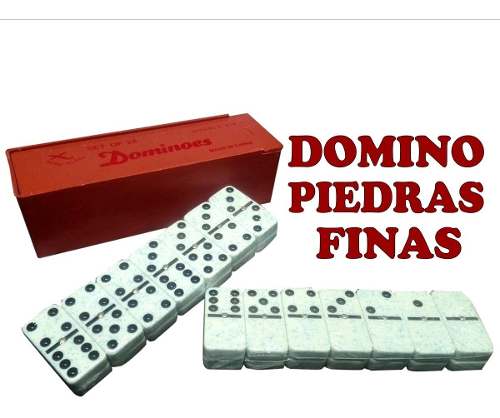 Domino Clasico De Fichas Finas De Resina Caja Incluida S1