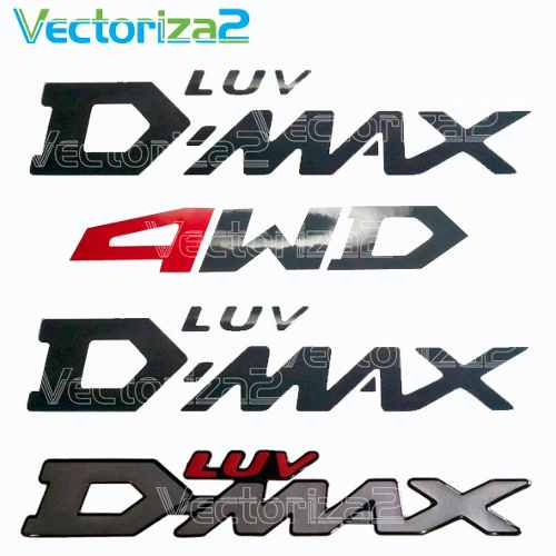 Kit Calcomanias Laterales + Emblema Luv Dmax + 4wd Obsequio