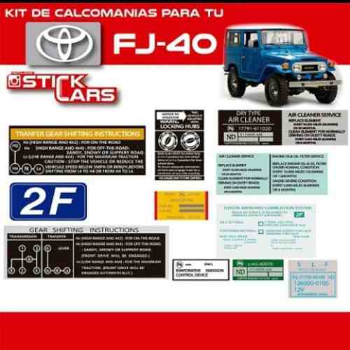Kit De Calcomanias Toyota Fj40, Fj45