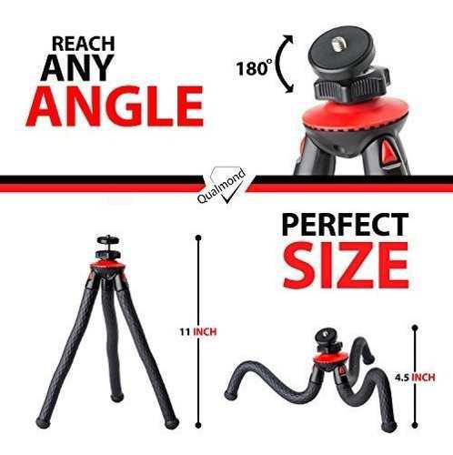 Para Gopro Tripode Flexible Qualmond Telefono Camara Fnyv