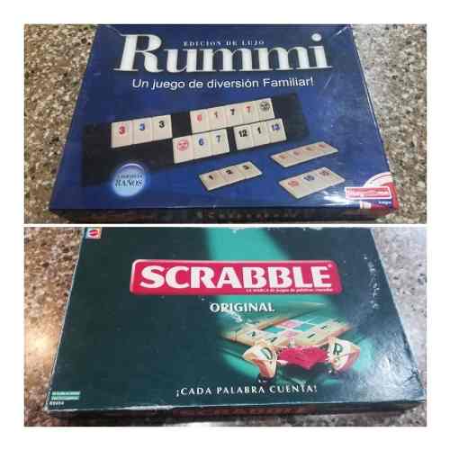 Scrabble Y Rummi, Excelente Estado