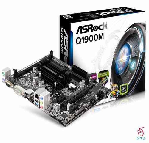 Combo Intel Quad Core J1900+tarjeta Madre Asrock Q1900m Xtc