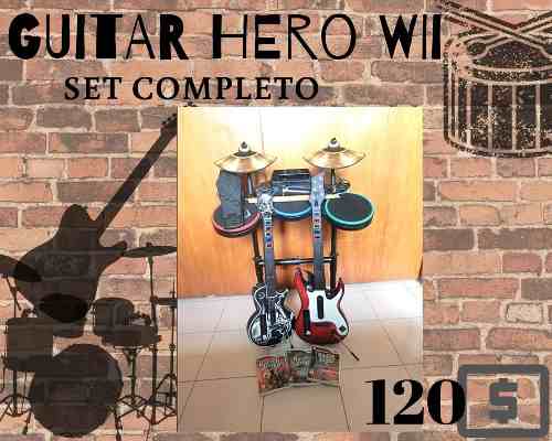 Guitar Hero Set Completo Para Nintendo Wii