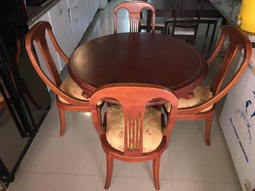 Juego De Comedor En Madera 4 Puestos (confirme El Precio)