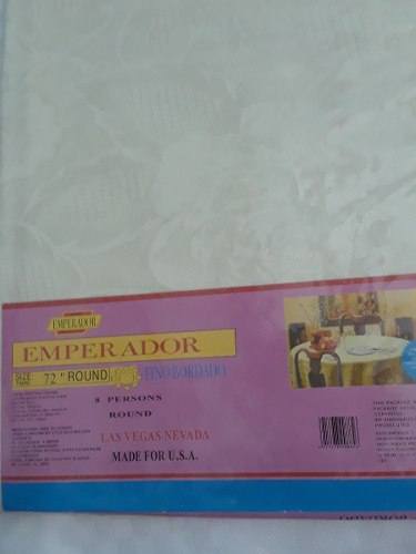 Mantel Redondo Marca Emperador 8 Puestos