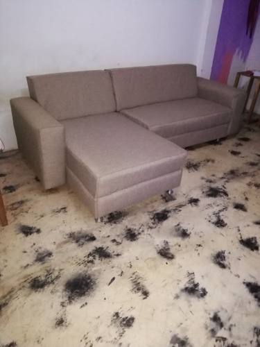 Muebles Sofá Doble De 3 Puestos Recién Tapizados Como