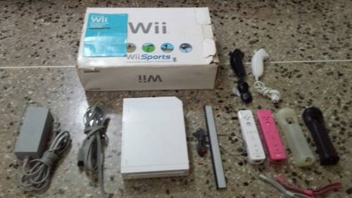 Nintendo Wii Original + 2 Controles + Caja Y Juegos