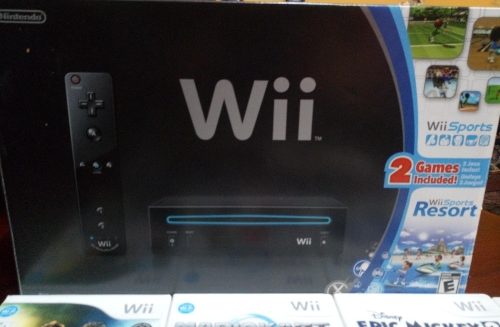 Nintendo Wii Usado (muy Poco Uso) Con Accesorios Y 5 Juegos