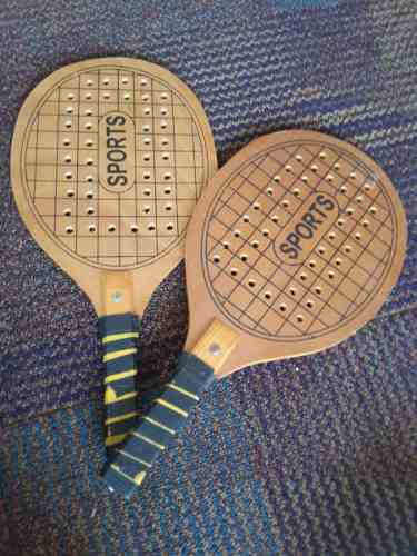 Raquetas De Tenis Playero. Madera