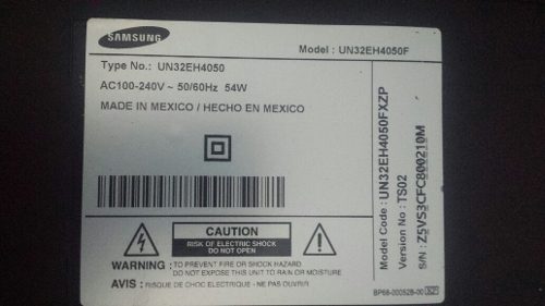 Televisor Samsung Led De 32 Serie 4 Reparar O Repuesto