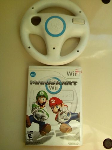 Wii Juego Mario Kart Con Accesorio