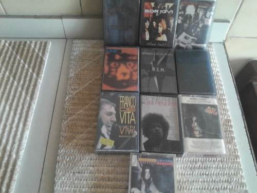 Cassettes Rock Bon Jovi Rem Alice Cooper Queen Himi Hendrix