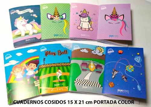 Cuadernos Cosidos 15x21 Cm - 70 Hojas Local Punto Guayoyo