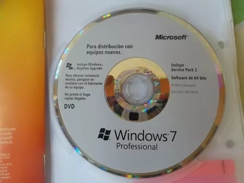 Cd Windows 7 Profesional 64 Bits