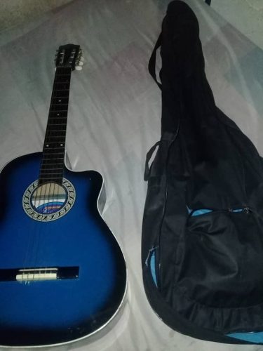 Guitarra Acústica Azul