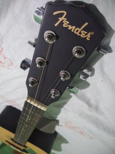 Guitarra Acústica Fender Fa100 Cuerdas De Metal + Forro