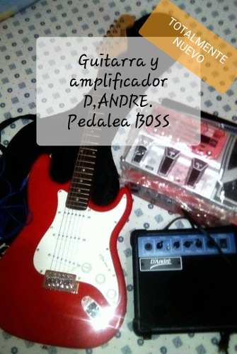 Guitarra Y Amplificador D,andre + Pedalera Boss.