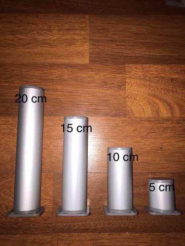 Patas De Aluminio Redondas 20cm, 15cm, 10cm Y 5cm.