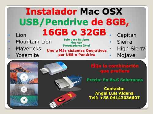 Pendrive 16gb, Mac Osx Para Equipos