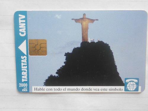 Tarjeta Telefonica De Cantv El Corcobado De Brasil Usada