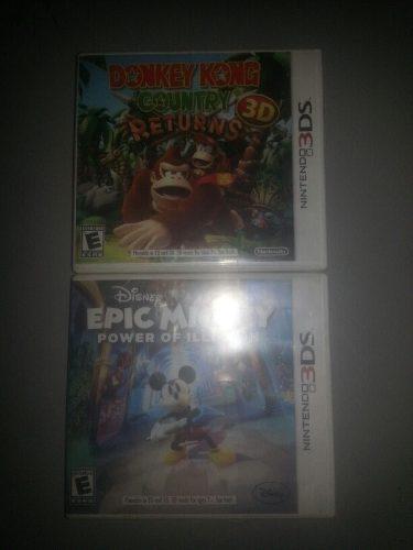 Donkey Kong Country Return Epic Mickey Juegos Nintendo 3ds