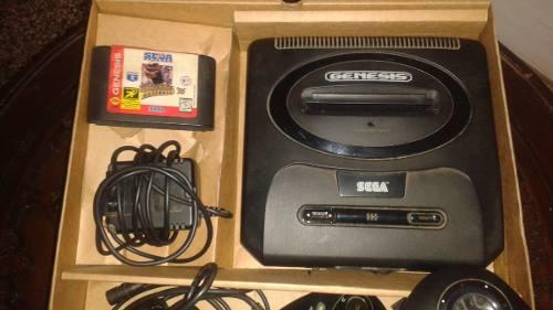 Sega Genesis Con Dos Conroles Y Juego