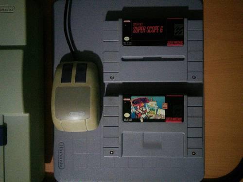 Super Nintendo + Mario Paint Y Super Scope 6 Precio V!