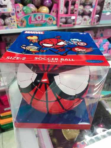 Balon Futbol Pequeño Spiderma Ironman Capitan America