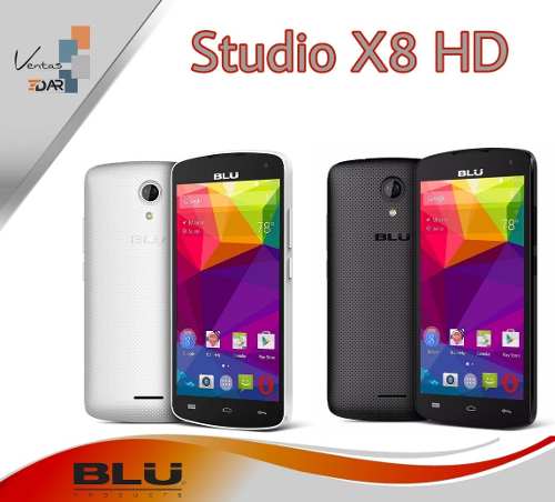 Blu Studio X8 Hd - 8gb+1gb Ram / Cam 8mp-5mp Nuevo 60$