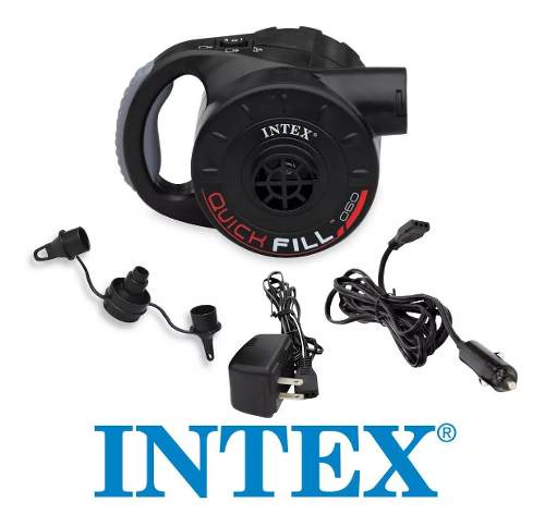 Bomba De Inflar Eléctrica Intex Quick Fill 060, Recargable!