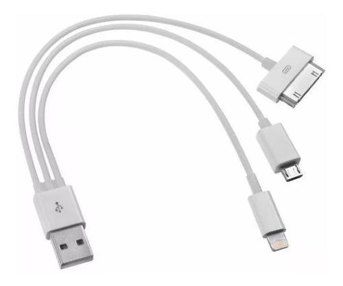 Cable 3en1- V8/iPhone 4/iPhone 5