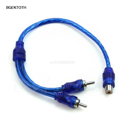 Cable Y Rca 2 Machos 1 Hembra Audio