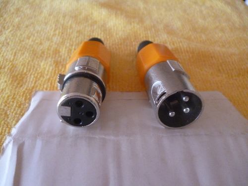 Conector Audio Xlr Balanceado Macho Y Hembra