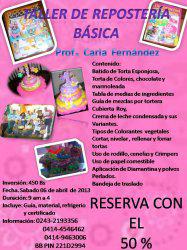 Cursos de reposteria en Maracay