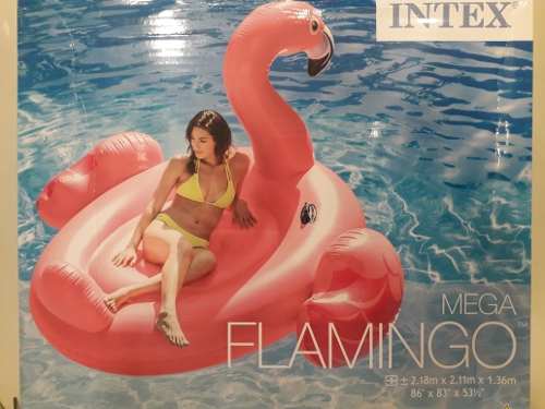 Flotador Inflable Mega Flamingo P/ Niña Adulto 2.18x2.11m