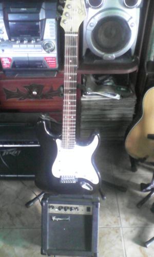 Guitarra Electrica Con Amplificador Y Accesorios-80vrds