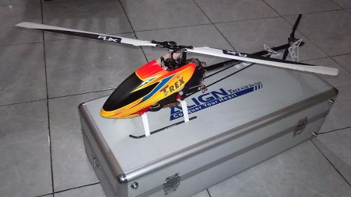 Helicoptero A Rc Aling 450 Pro 3d Dfc Fyberless 3gx + Case
