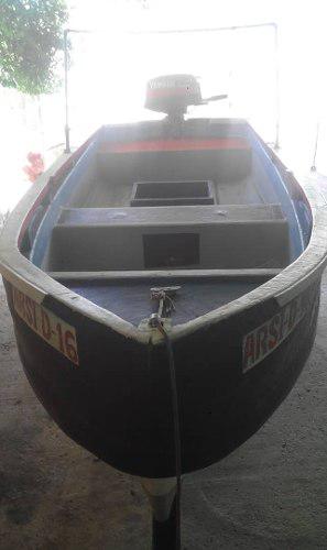 Lancha Con Motor 8 Hp Y Trailer Ideal Para Pesca.