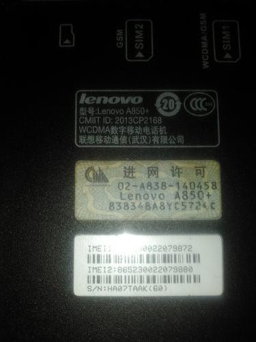 Lenovo A850 Para Repuesto
