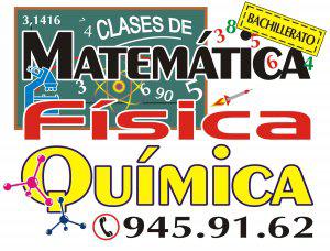 Matemática, física y química, clases particulares