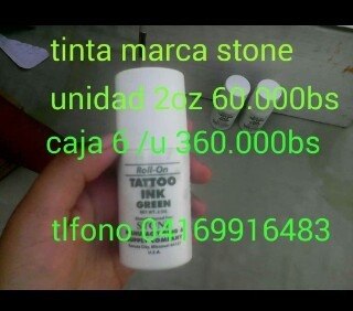 Tinta Para Tatuar Ganado Roll-on Verde Marca Stone